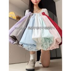 锦棉皱#蓬蓬花苞裙裤2026新款小个子半身裙防走光超好看的蛋糕裙