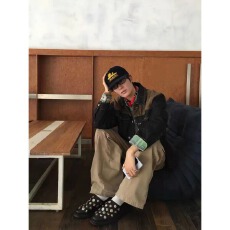 春秋季美式重磅牛仔男潮牌设计感男士宽松休闲夹克外套流行