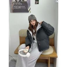 批发假两件连帽羽绒棉服女装短款PU防水棉衣<b class='q'>韩版</b>宽松休闲小个子外套