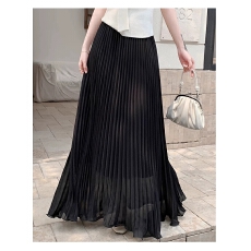 批发<b class='q'>雪纺</b>百褶半身裙女春夏季2026新款高级感<b class='q'>长裙</b>高腰显瘦a字大摆伞裙