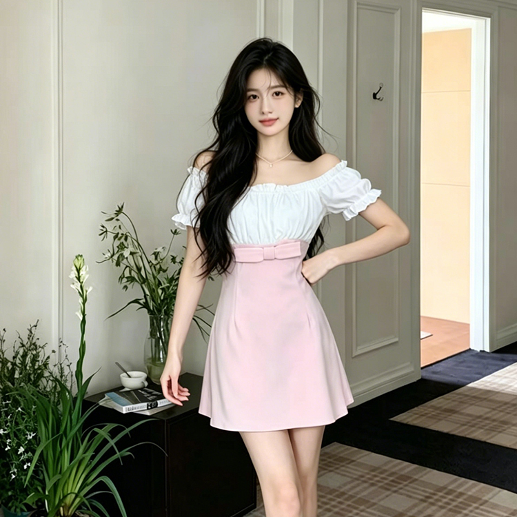大码女装甜美名媛风法式气质温柔...