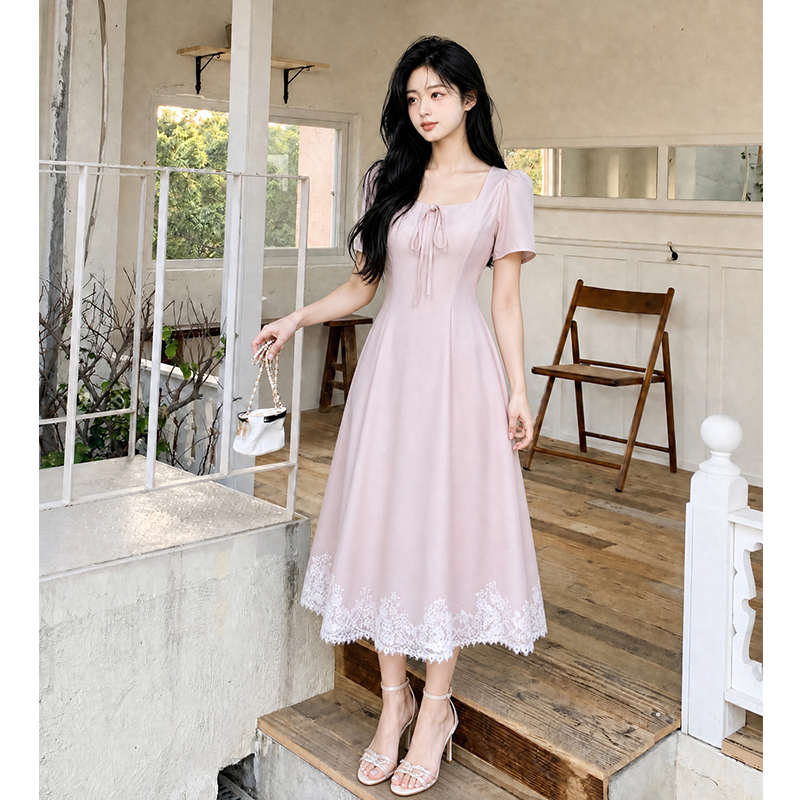 빅 사이즈 여성 의류 빛 럭셔리 작은 대중 아니요 명중 섹션 생일 치마 프랑스식 사소한 착용 가져 가라. 드레스