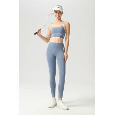 批发新款瑜伽服套装女<b class='q'>夏季</b>运动健身服上衣长裤两件套高弹跑步训练衣裤