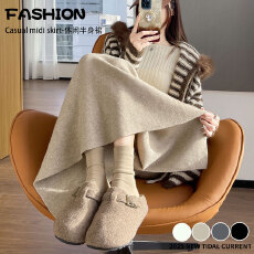 批发实拍加厚高品质一步裙半身裙女2025秋冬季毛线针织高腰显瘦<b class='q'>中长款</b>