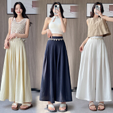 批发实拍度假风流苏拉链宽松<b class='q'>阔腿裤</b>女2026夏季高腰显瘦九分直筒休闲<b class='q'>裤</b>