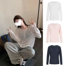 批发雪花棉165克 韩系小飞袖双层木耳边正肩夏季短袖T恤修身百搭<b class='q'>上衣</b>