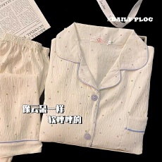 批发舒适<b class='q'>睡衣</b>女甜美新款ins长袖长裤春秋季少女家居服两件套<b class='q'>睡衣</b>