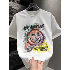 批发新款短袖t恤男ins潮牌欧美<b class='q'>嘻哈</b>风圆领打底衫上衣夏季休闲宽松体恤