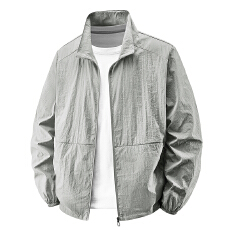 批发嘎境防晒衣男士<b class='q'>夏</b>季冰丝透气薄款速干休闲外套户外大码夹克皮肤衣