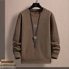 批发男士休闲双面绒打底衫卫衣秋冬新款长袖T恤衣内搭外穿保暖上衣