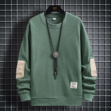 批发男士休闲双面绒打底衫卫衣秋冬新款长袖T恤衣内搭外穿保暖上衣