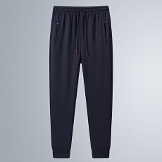 批发跨境春秋冬运动<b class='q'>打底裤</b>平束脚男士透气纯棉宽松加肥加<b class='q'>大码</b>休闲卫裤