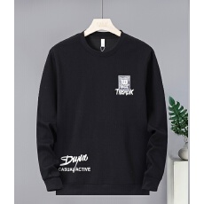 批发实体店纯棉高品质男士秋冬圆领潮流时尚长袖卫衣百搭保暖体恤上衣