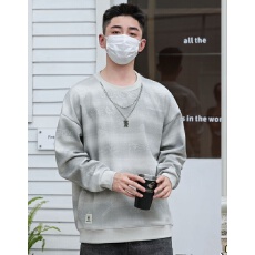 批发实体店纯棉高品质男士秋冬圆领<b class='q'>潮</b>流时尚长袖卫衣宽松保暖体恤上衣