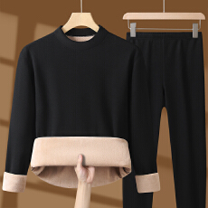 批发新款驼绒中领保暖内衣套装男女<b class='q'>情侣</b><b class='q'>款</b>加绒加厚防寒保暖秋衣秋裤