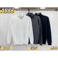 批发跨境实体男士保暖打底针织衫秋冬高领休闲宽松高品质男装潮牌毛衣