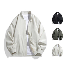 批发跨境男女春秋美式情侣棒球服宽松高级感工装外套青少年夹克外套