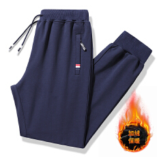 批发跨境纯棉男士春秋冬运动裤宽松潮牌保暖直筒卫裤大码休闲裤长裤