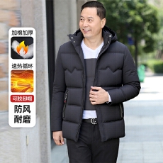 批发跨境2025冬季新款中老年棉衣爸爸装商务<b class='q'>休闲</b><b class='q'>外套</b><b class='q'>男士</b>加棉加厚棉服