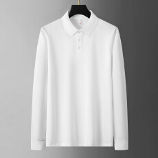 批发春秋新款男士短袖<b class='q'>T</b><b class='q'>恤</b>中青年商务休闲卫衣纯色时尚百搭打底POLO衫