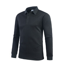 批发春秋新款男士短袖<b class='q'>T</b><b class='q'>恤</b>中青年商务休闲卫衣纯色时尚百搭打底POLO衫