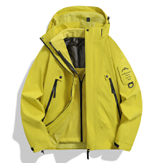 跨境爆款情侣三防冲锋衣春秋户外男女夹克防风防水耐磨连帽三合一