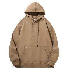 批发跨境男士休闲奥粒绒单层连帽卫衣<b class='q'>春</b>秋冬新款长袖内搭外穿保暖上衣