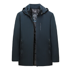 批发冬季男士棉服加厚中老年爸爸装商务休闲棉衣可脱卸帽保暖男装外套