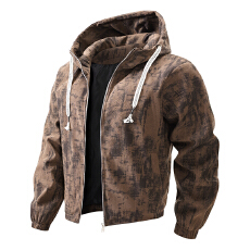 批发春秋季跨境新款鹿皮绒工装百搭修身<b class='q'>外套</b><b class='q'>休闲</b>男士新款连帽夹克上衣