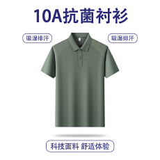 批发夏季新款高品质短袖男士休闲翻领潮流打底上衣百搭纯色休闲POLO衫