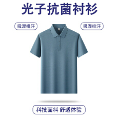 批发跨境夏季高品质潮牌宽松新款短袖男士翻领纯色<b class='q'>商务</b>百搭休闲POLO衫