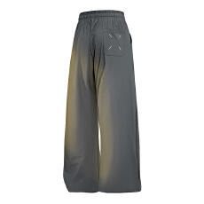 跨境夏季高弹宽松冰丝裤男士平口直筒透气凉感阔腿裤大码休闲裤