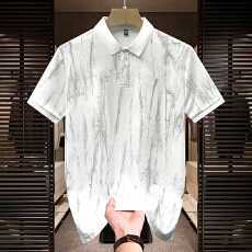 批发跨境棉质男士新款翻领百搭T衫夏季短袖POLO衫l<b class='q'>商务</b>休闲时尚<b class='q'>男装</b>