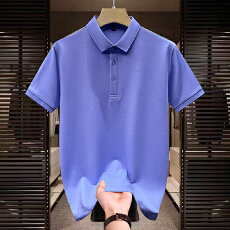 批发跨境棉质男士新款翻领百搭T衫夏季短袖POLO衫l<b class='q'>商务</b>休闲时尚<b class='q'>男装</b>