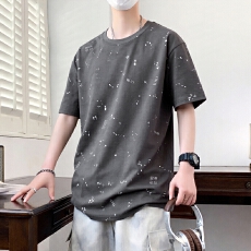 短袖t恤男款夏季高端品质印花半袖百搭上衣2026年新款男T潮牌上衣