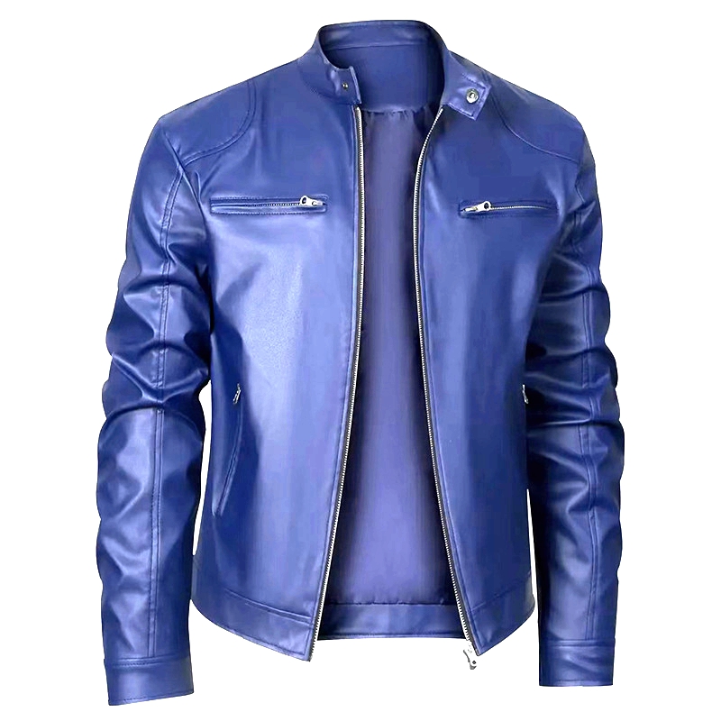 국경 간 폭발 새로운 유럽 코드 캐주얼 남성 가죽 재킷 패션 오토바이 빅 사이즈 남성 의류 가죽 재킷 미니멀리즘 스타일 맨위