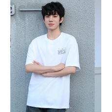 实体高品质纯棉新款男士夏季圆领T恤潮牌字母休闲短袖t量大可订做