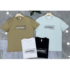 实体高品质纯棉新款男士夏季圆领T恤潮牌字母休闲短袖t量大可订做