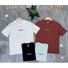 实体高品质纯棉新款男士夏季圆领T恤潮牌字母休闲短袖t量大可订做