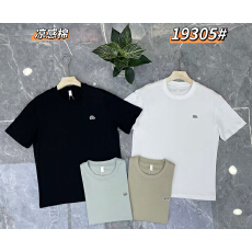 实体高品质纯棉新款男士夏季圆领T恤潮牌字母休闲短袖t量大可订做