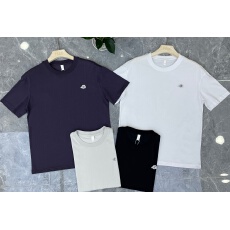 跨境实体高品质纯棉新款男士夏季圆领T恤潮牌休闲短袖t量大可订做