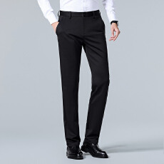 批发跨境夏季高品质商务休闲裤中青年通勤<b class='q'>青春</b><b class='q'>流行</b>直筒西裤男士长裤