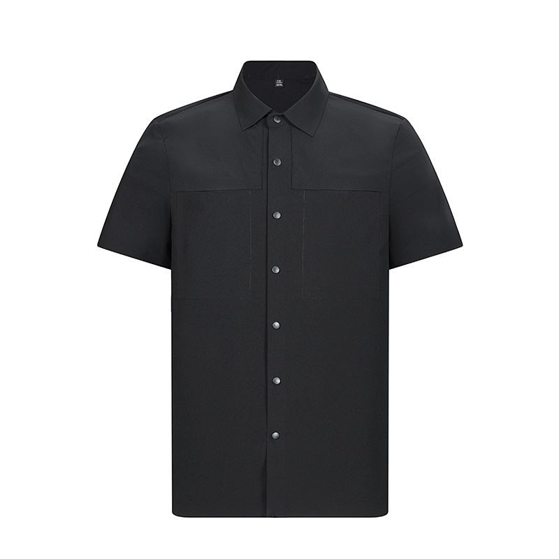국경 간 남성 높은 품질 차가운 센스 오픈 가디건 자외선 차단 여름 새로운 조수 브랜드 얼음 실크 없음 흔적 반팔 셔츠 맨위