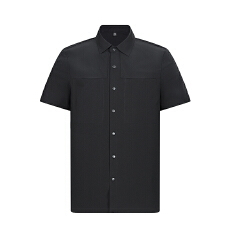 跨境男士高品质凉感开衫防晒夏季新款潮牌冰丝无痕短袖衬衫上衣