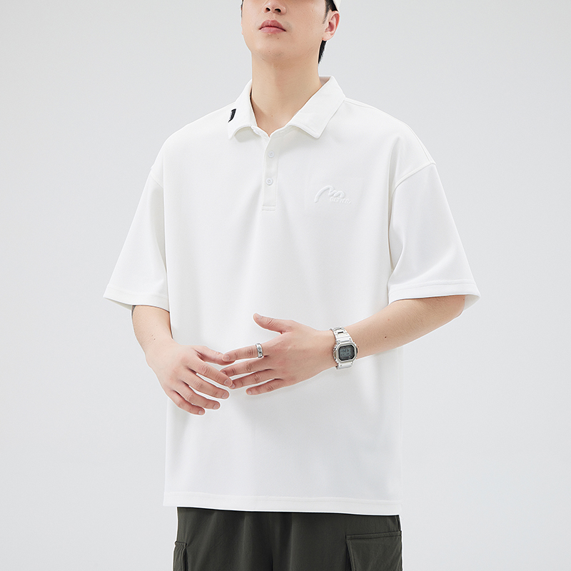 국경 간 남성 조수 브랜드 순면 티셔츠 반팔 봄 여름 새로운 POLO 셔츠 단색 맨위 다용도 남성 캐주얼 티셔츠