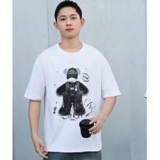 批发实体高品质潮牌时尚印花<b class='q'>圆领</b>男士纯棉短袖百搭休闲宽松<b class='q'>T</b><b class='q'>恤</b>上衣服