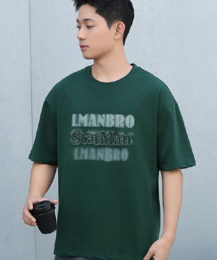 개체 높은 품질 조수 브랜드 패션 프린트 라운드 넥 남성 순면 반팔 다용도 캐주얼 루즈핏 티셔츠 맨위 서비스