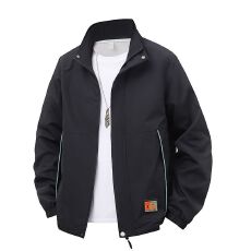 批发跨境新款春秋冬夹克男装潮流休闲百搭登山服立领宽松防水防风外套