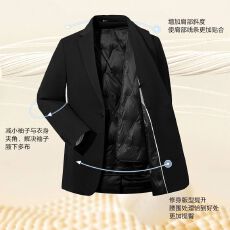 批发休闲西服羽绒内胆男士韩版潮流痞帅小西装<b class='q'>秋</b>冬季外套宽松商务正装