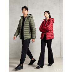 批发跨境大码轻便舒适百搭白鸭绒羽绒服简约男女同款连帽冷冬保暖外套